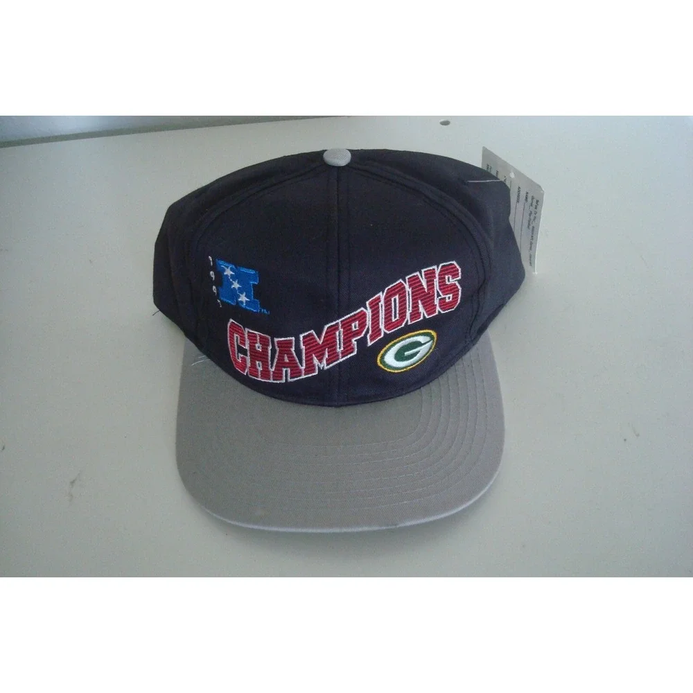 PACKERS 1997 CHAMPS 90S SNAPBACK DEADSTOCK HAT CAP VINTAGE A4